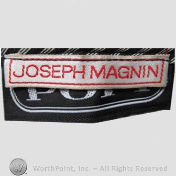 Clothing label : Joseph Magnin.