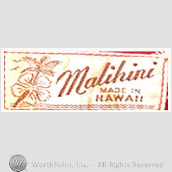 Clothing label : Malihini.