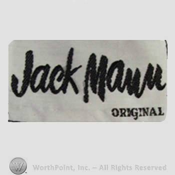 Clothing label : Jack Mann.