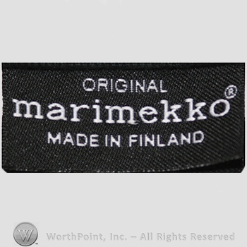 Clothing label : Marimekko.
