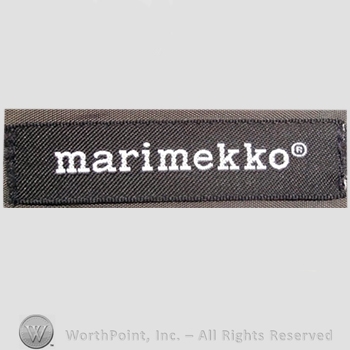 Clothing label : Marimekko.