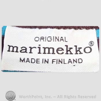 Clothing label : Marimekko.