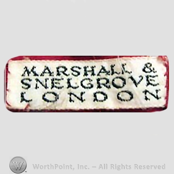 Clothing label : Marshall & Snelgrove.