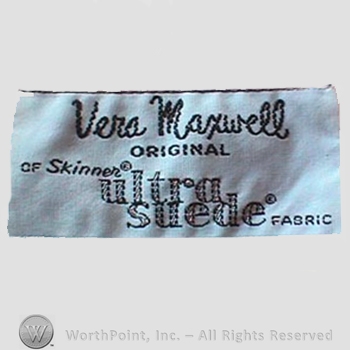 Clothing label : Vera Maxwell.