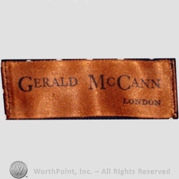 Clothing label : Gerald McCann.