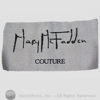 Clothing label : Mary McFadden.
