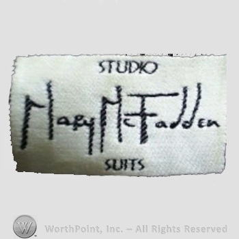 Clothing label : Mary McFadden.