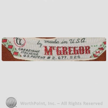 Clothing label : McGregor.