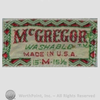 Clothing label : McGregor.