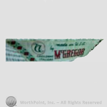 Clothing label : McGregor.