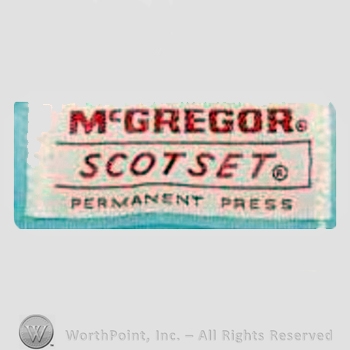Clothing label : McGregor.