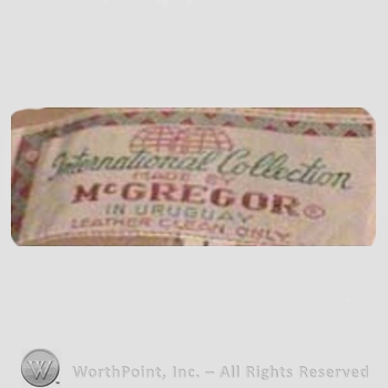 Clothing label : McGregor.