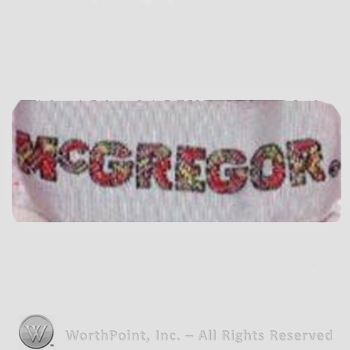 Clothing label : McGregor.