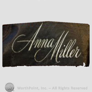 Clothing label : Anna Miller.