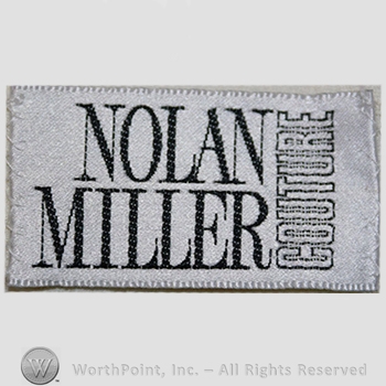 Clothing label : Nolan Miller.