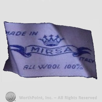 Clothing label : Mirsa.