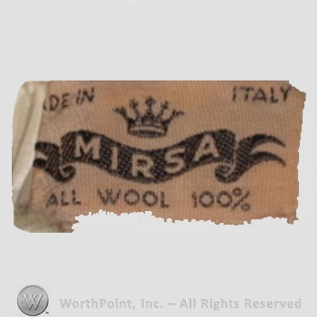 Clothing label : Mirsa.
