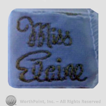 Clothing label : Miss Elaine.