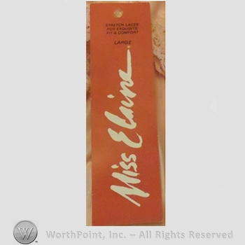 Clothing label : Miss Elaine.