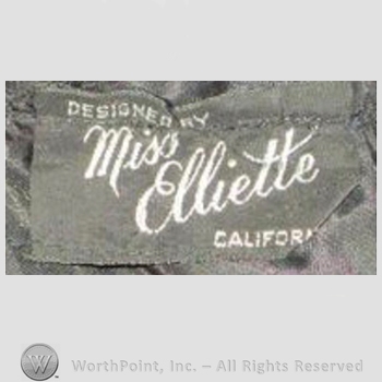 Clothing label : Miss Elliette.