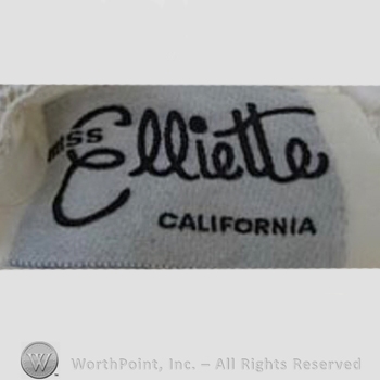 Clothing label : Miss Elliette.