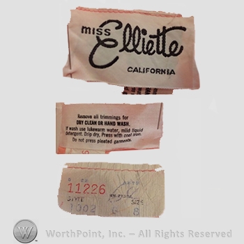 Clothing label : Miss Elliette.