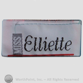 Clothing label : Miss Elliette.