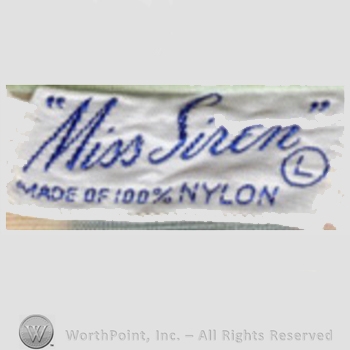 Clothing label : Miss Siren.