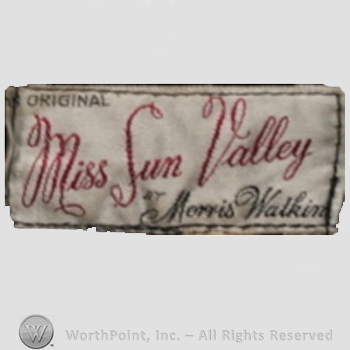 Clothing label : Miss Sun Valley.