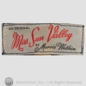 Clothing label : Miss Sun Valley.
