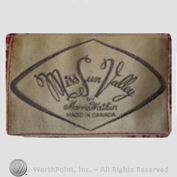 Clothing label : Miss Sun Valley.
