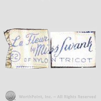 Clothing label : Miss Swank.