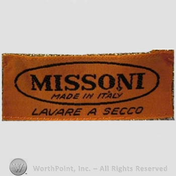 Clothing label : Missoni.