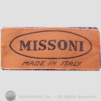 Clothing label : Missoni.