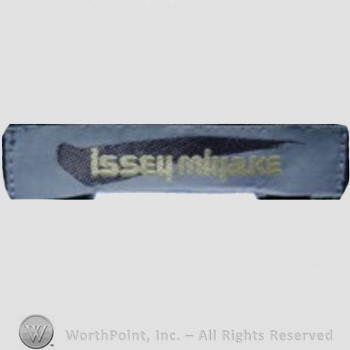 Clothing label : Issey Miyake.