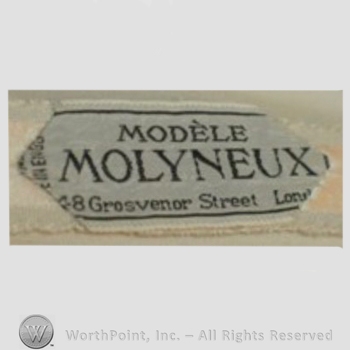 Clothing label : Molyneux.