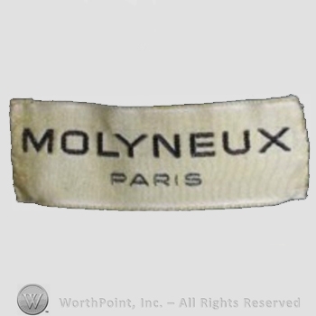 Clothing label : Molyneux.
