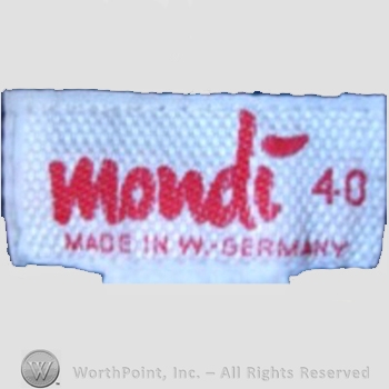 Clothing label : Mondi.