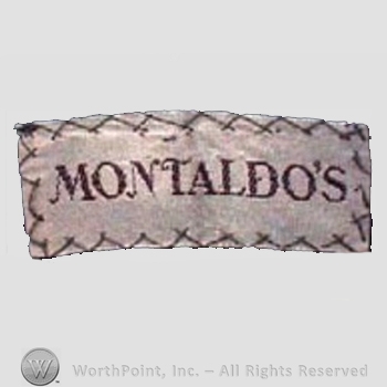 Clothing label : Montaldo's.
