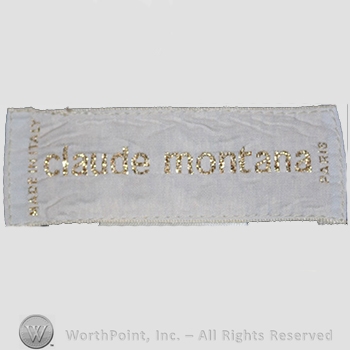 Clothing label : Claude Montana.