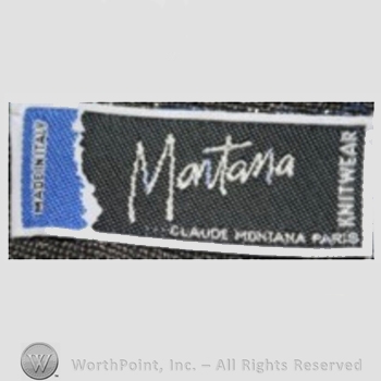 Clothing label : Claude Montana.
