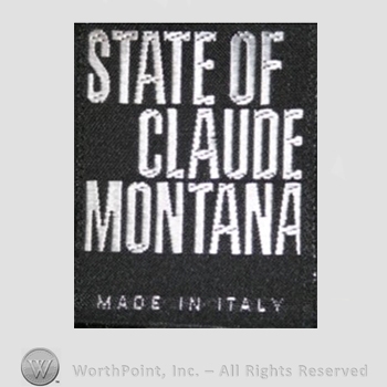Clothing label : Claude Montana.