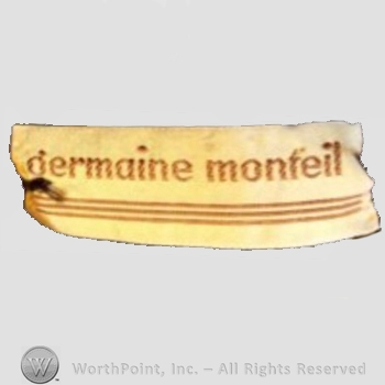 Clothing label : Germaine Monteil.