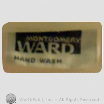 Clothing label : Montgomery Ward.