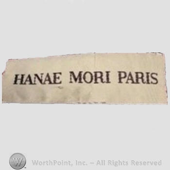 Clothing label : Hanae Mori.