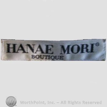 Clothing label : Hanae Mori.