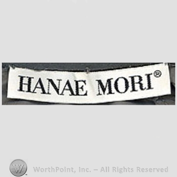 Clothing label : Hanae Mori.