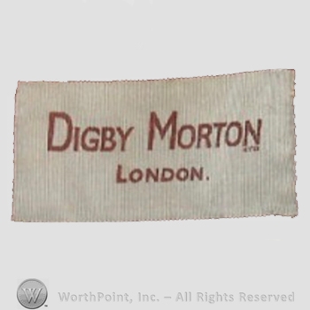 Clothing label : Digby Morton.