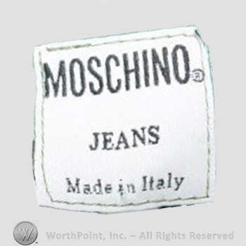 Clothing label : Moschino.