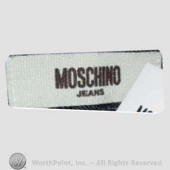 Clothing label : Moschino.